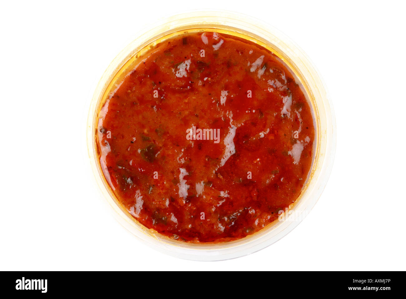 Spicy Pepperoni and Tomato Sauce Stock Photo Alamy