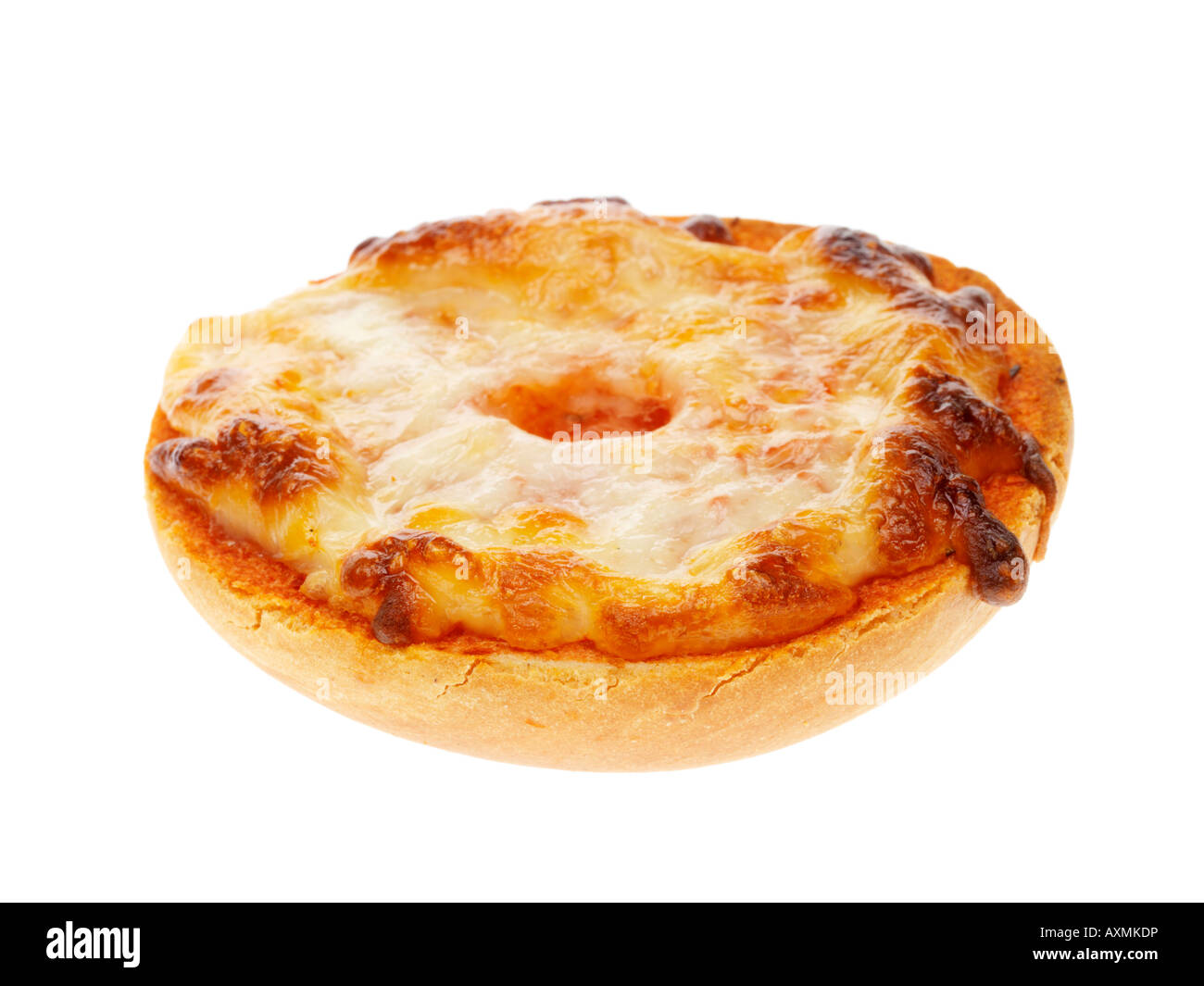 Cheese and Tomato Bagel Pizza Stock Photo Alamy