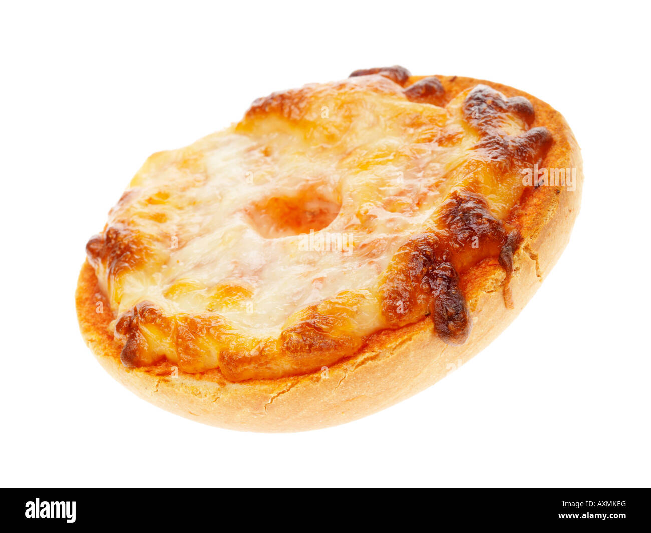 Cheese and Tomato Bagel Pizza Stock Photo Alamy