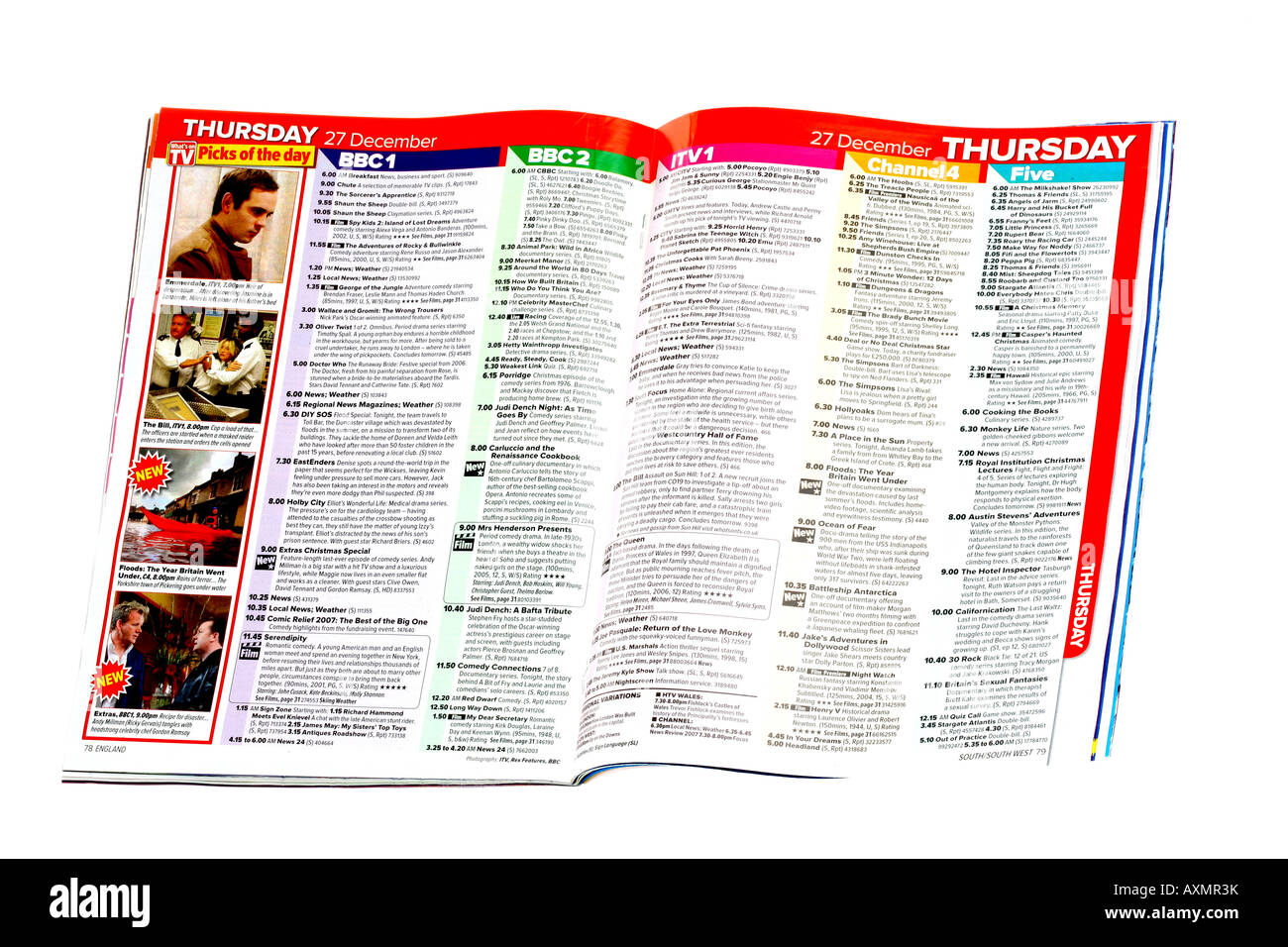 Whats on TV Magazine Stock Photo Alamy