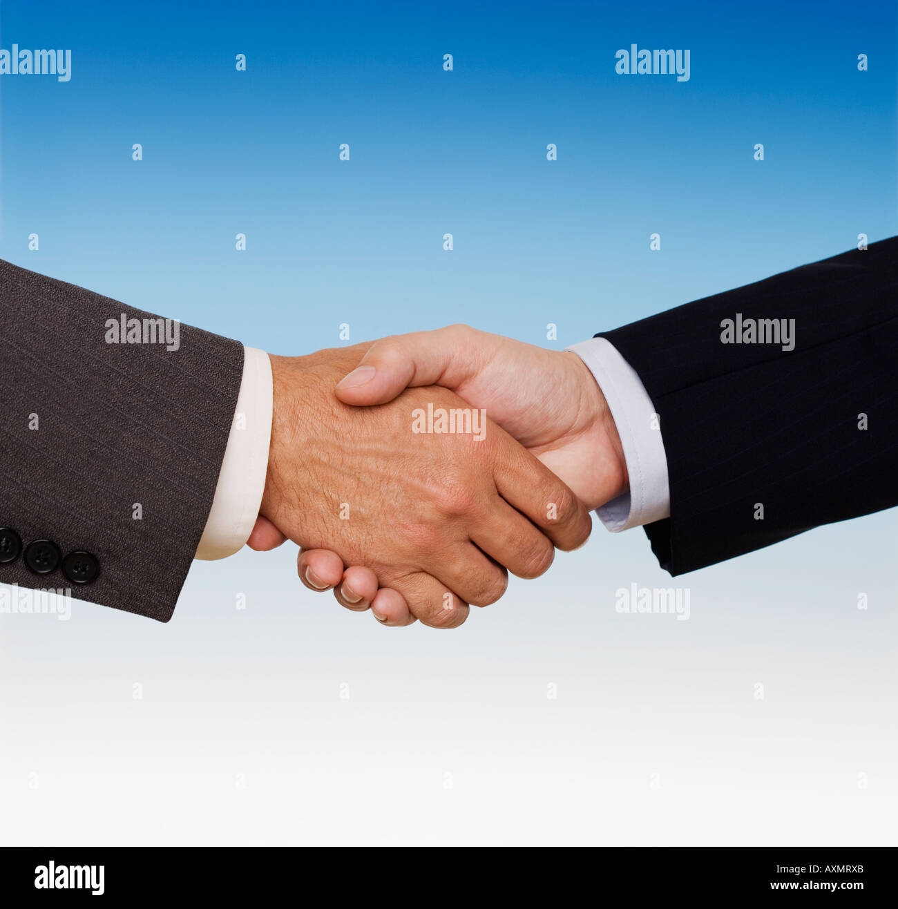 Businessmen shaking hands Stock Photo