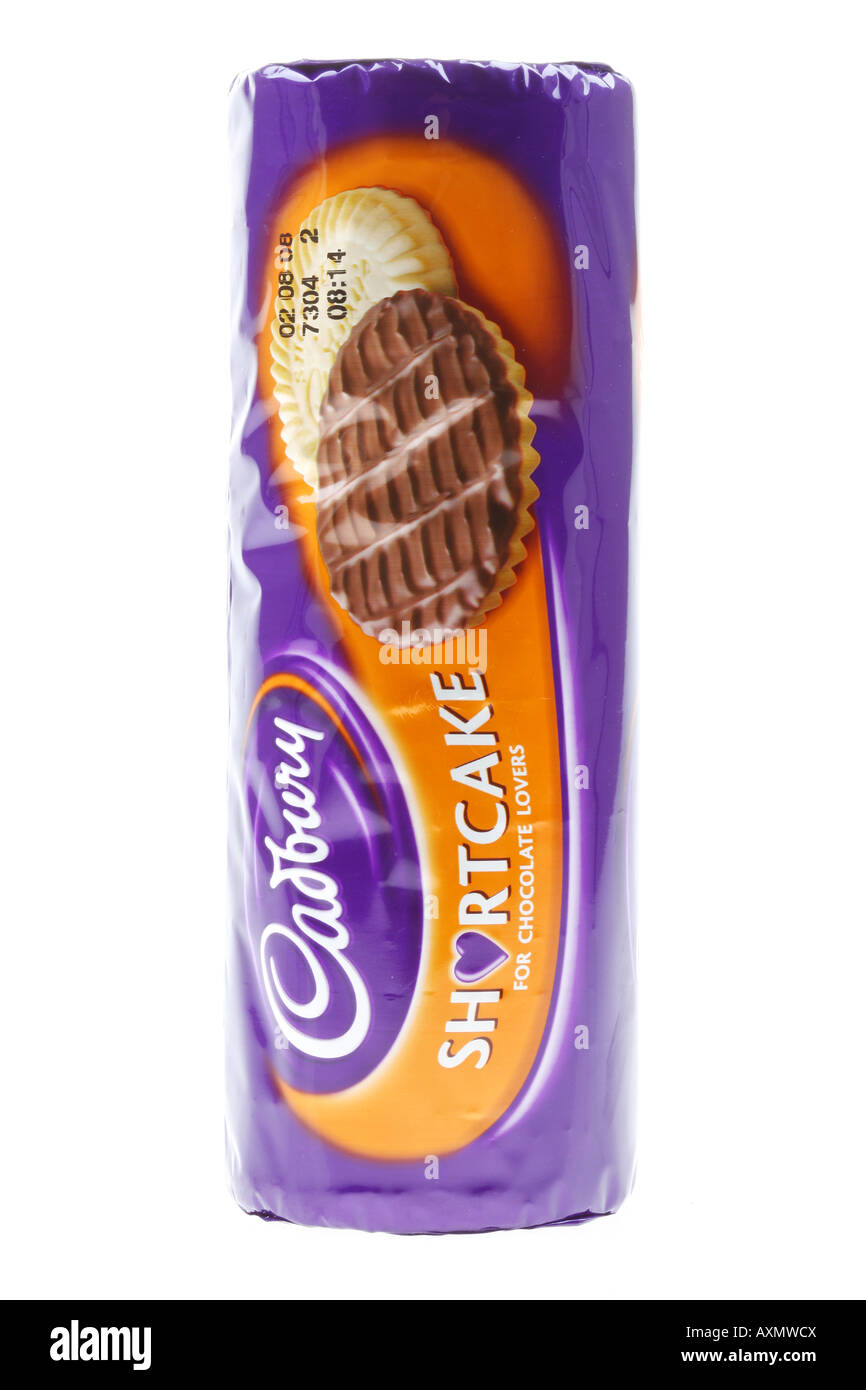 Chocolate Shortcake Biscuits Stock Photo