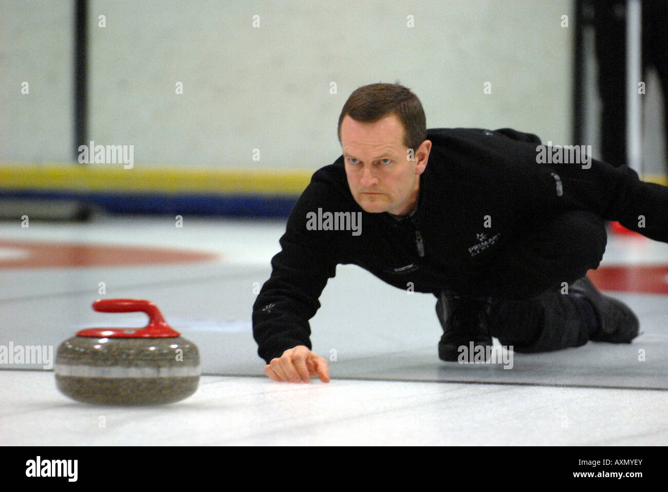 SCOTTISH CURLING CHAMPIONSHIPS AT THE DEWAR CENTRE IN PERTH Stock Photo