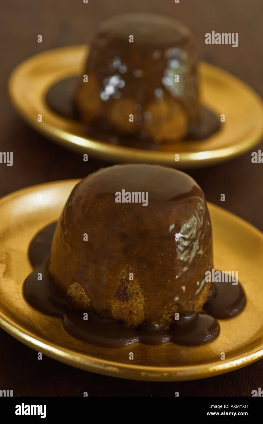 Sticky Toffee Pudding UK Food Stock Photo Alamy