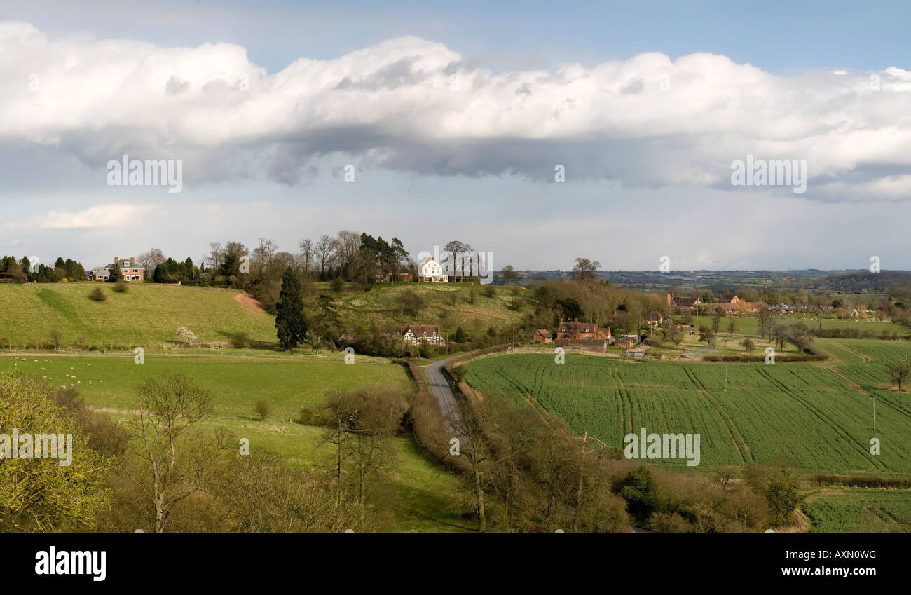 view from hanbury church worcestershire england uk the setting for the fictional village of ambridge in the radio serial the Stock Photo