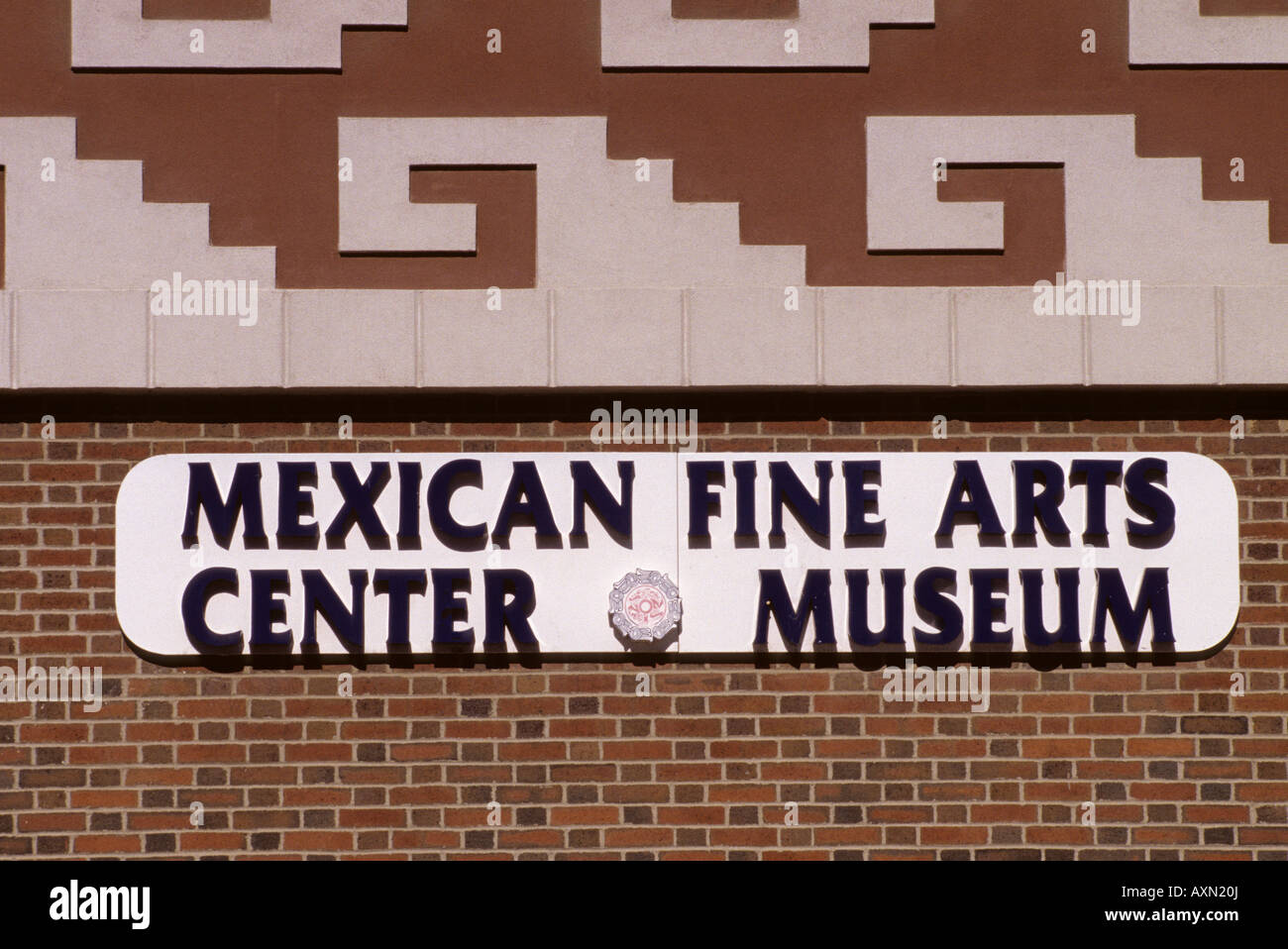 Chicago, Illinois, U. S. A.  Pilsen Mexican American Neighborhood, Mexican Fine Arts Center Museum Stock Photo
