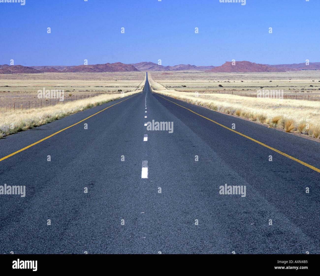 The N14 road in South Africa's Northern Cape province. Stock Photo