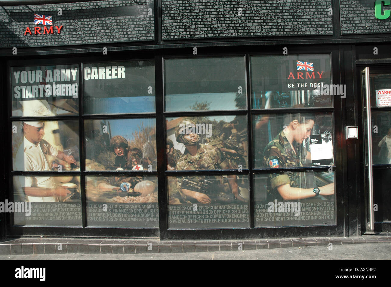 Army Recruitment Office in London, UK Stock Photo