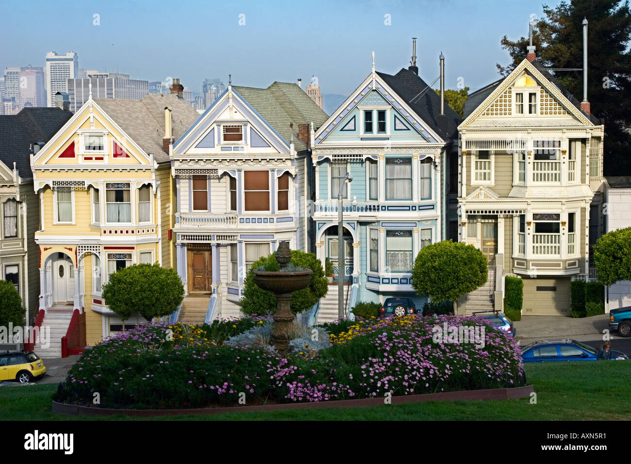 San Francisco Painted Ladies Stock Photo - Alamy