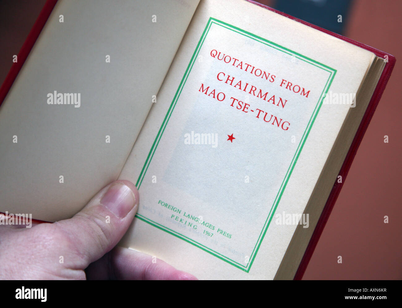 Little Red Book of Chairman Mao from 1960s Stock Photo