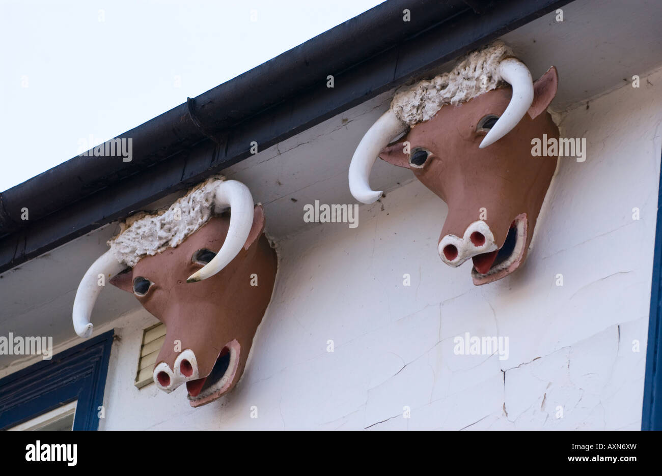 The Trading Post coffee shop built in 1600 and became The Cow Inn in 1780 Abergavenny Monmouthshire South Wales UK EU Stock Photo