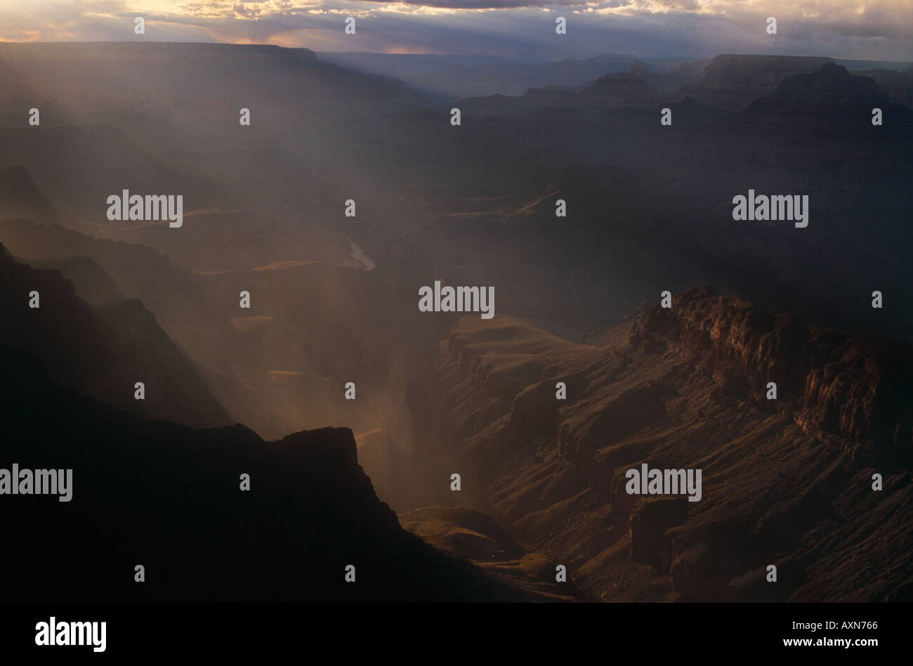 Passing storm Grand Canyon National Park Arizona USA Stock Photo - Alamy