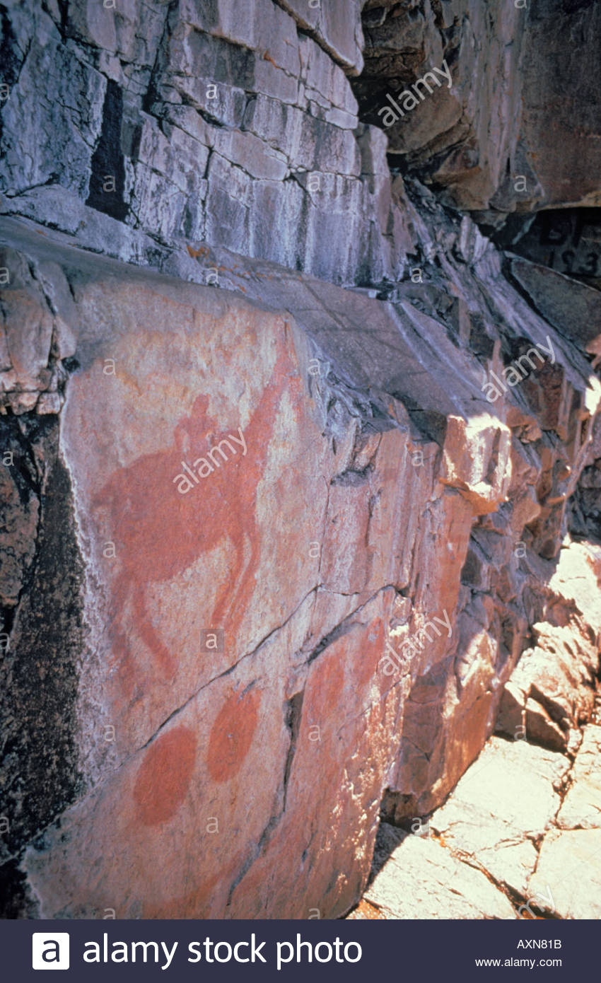 Pictographs On Agawa Rock High Resolution Stock Photography and Images