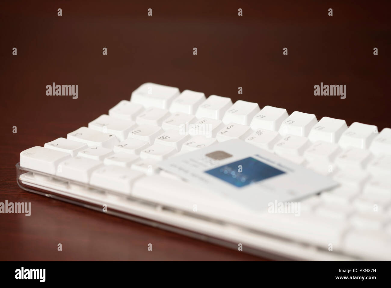 Credit card on a keypad (part of), closeup Stock Photo Alamy