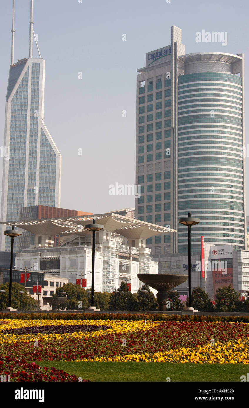The Shanghai Urban Planning Exhibition Hall is in People's Square or Renim Park in Shanghai, Stock Photo