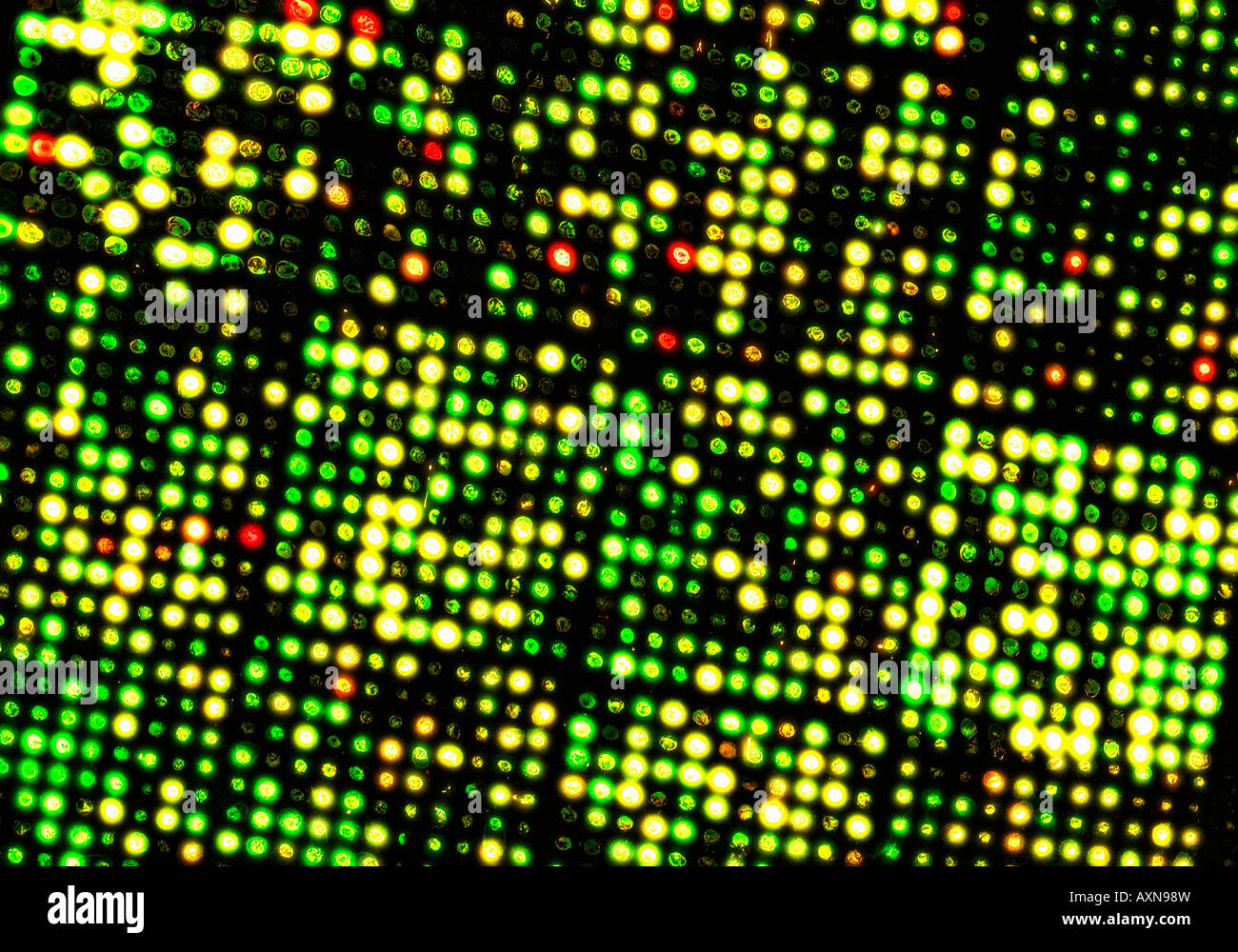 Micro Array DNA Chip, human genome structure Stock Photo