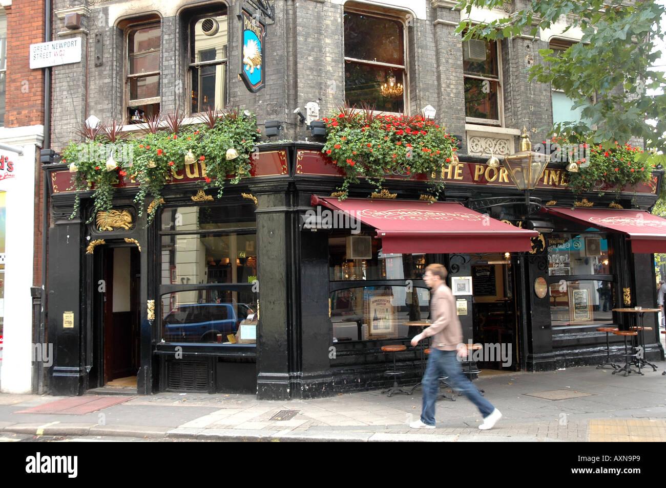 The Porcupine pub at Leicester Square on Charing Cross Rd in London
