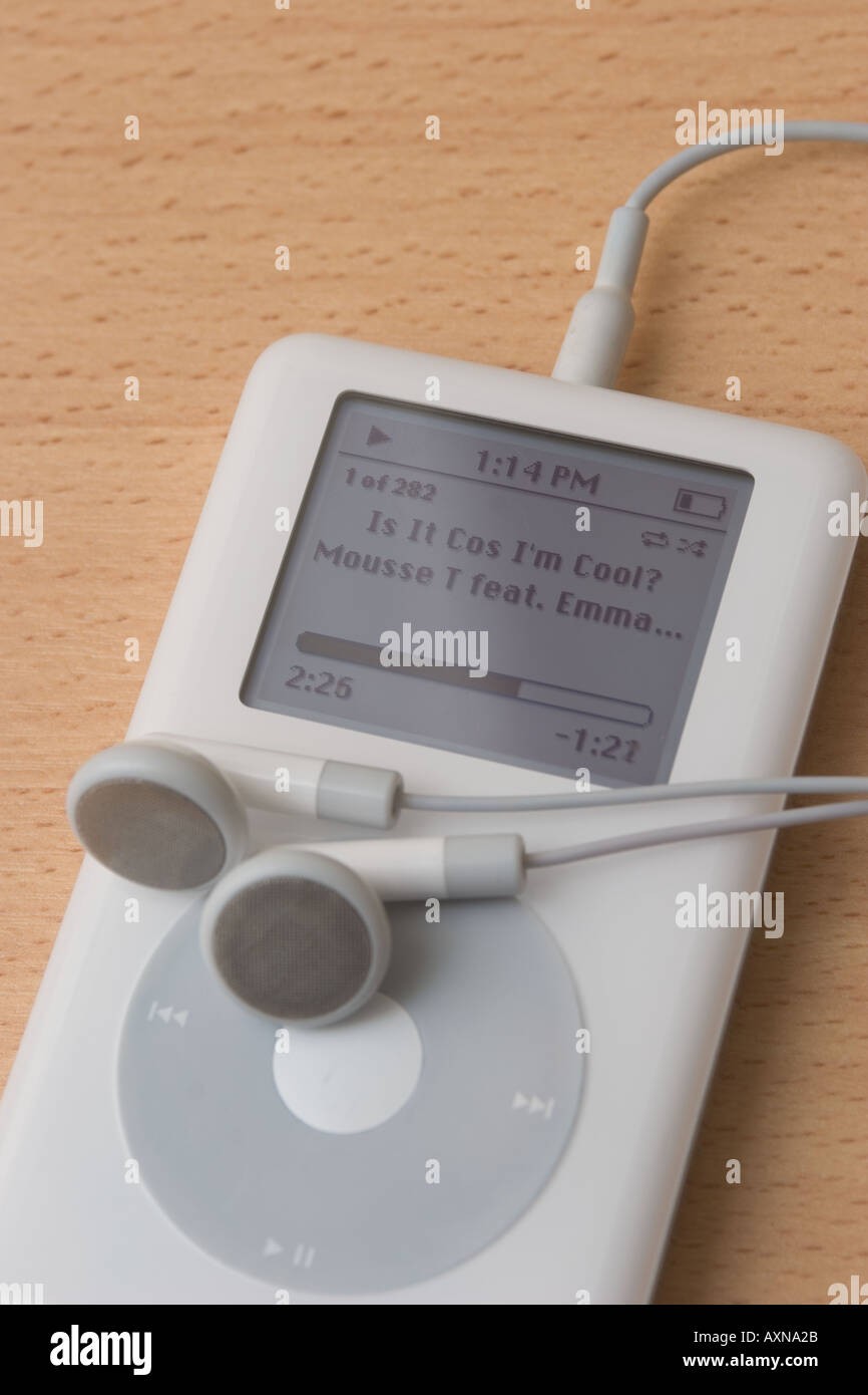 Apple iPod mp3 player Stock Photo