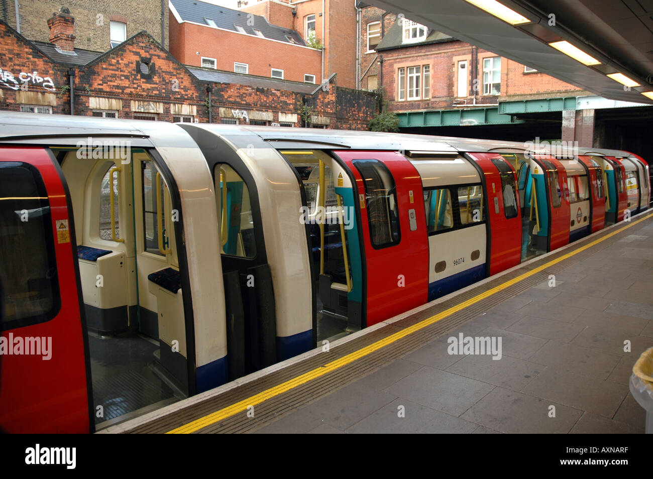 Hampstead underground station in London, UK Stock Photo