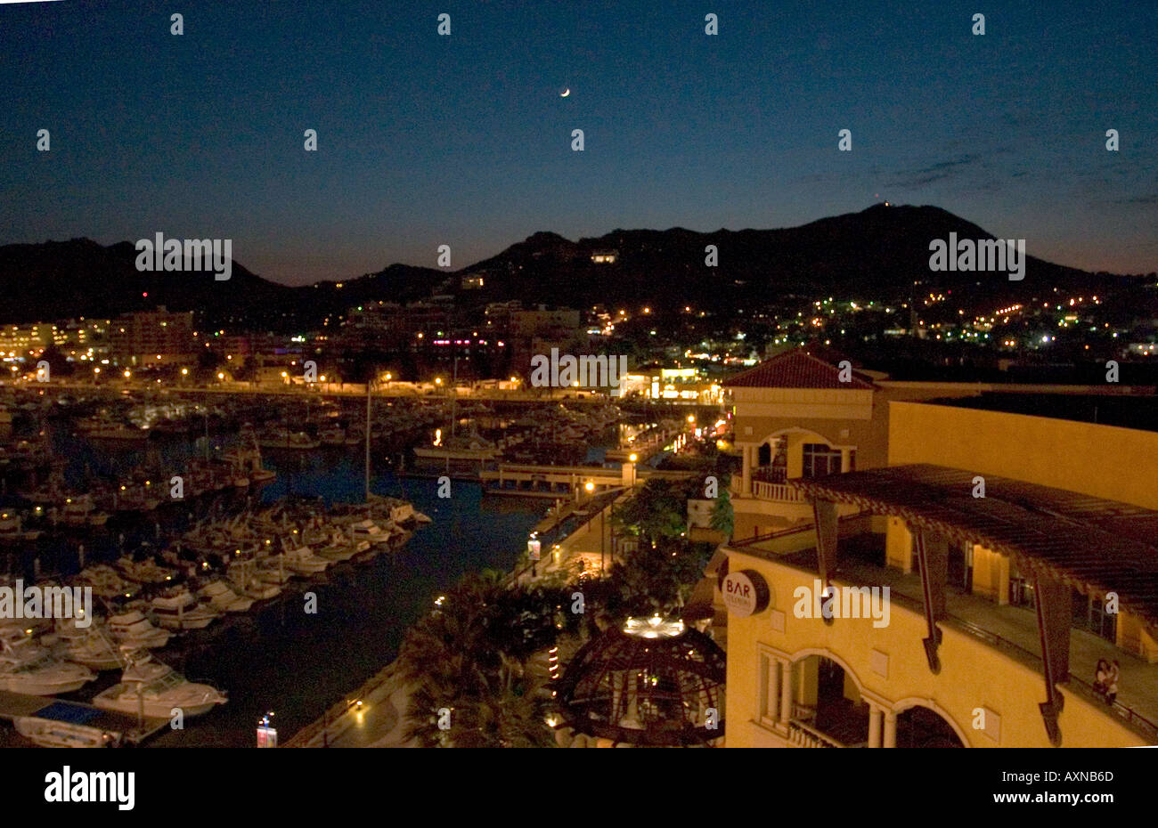 Cabo San Lucas Marina at Night Baja California Mexico Stock Photo - Alamy