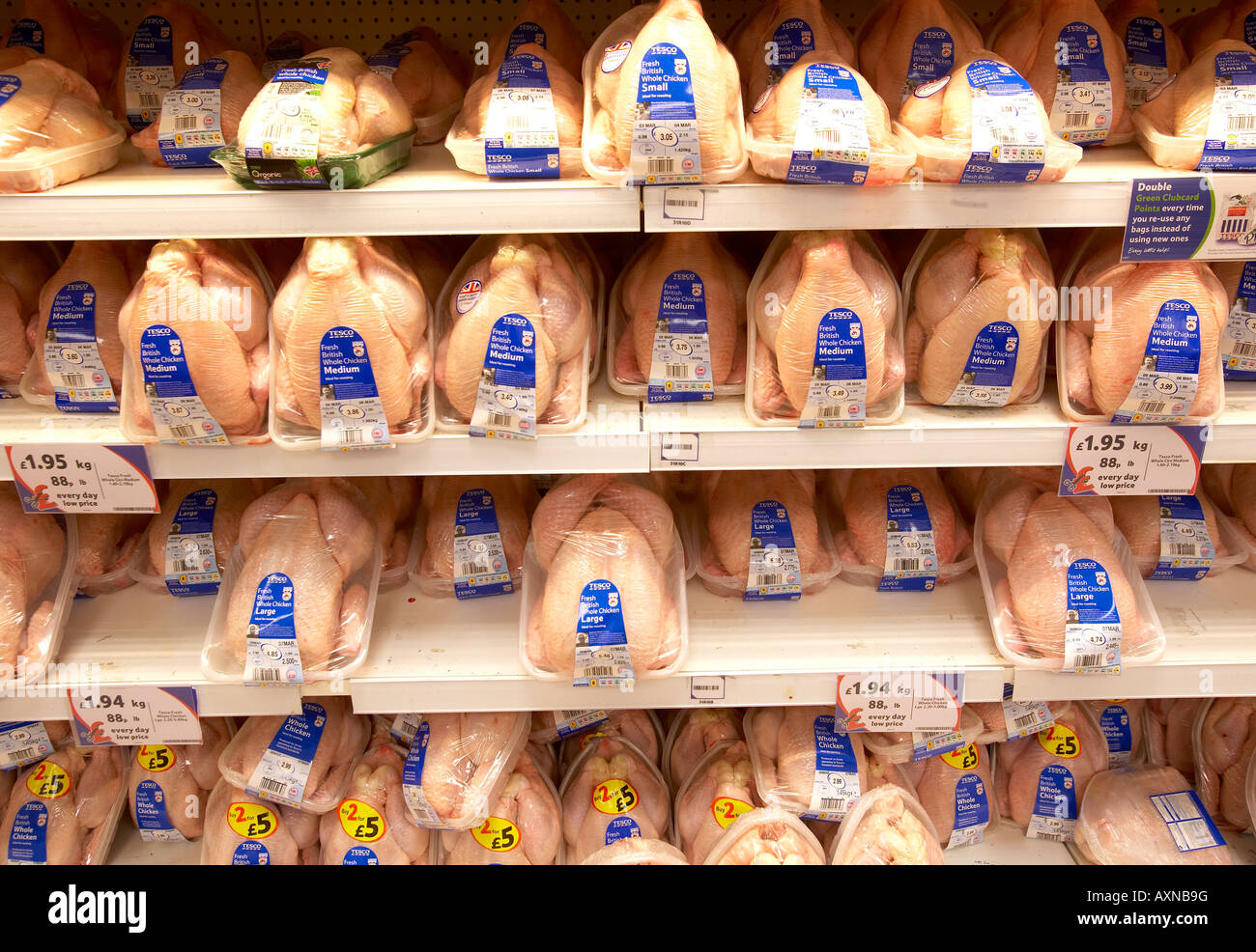 Tesco chicken 2 for £5 Stock Photo - Alamy