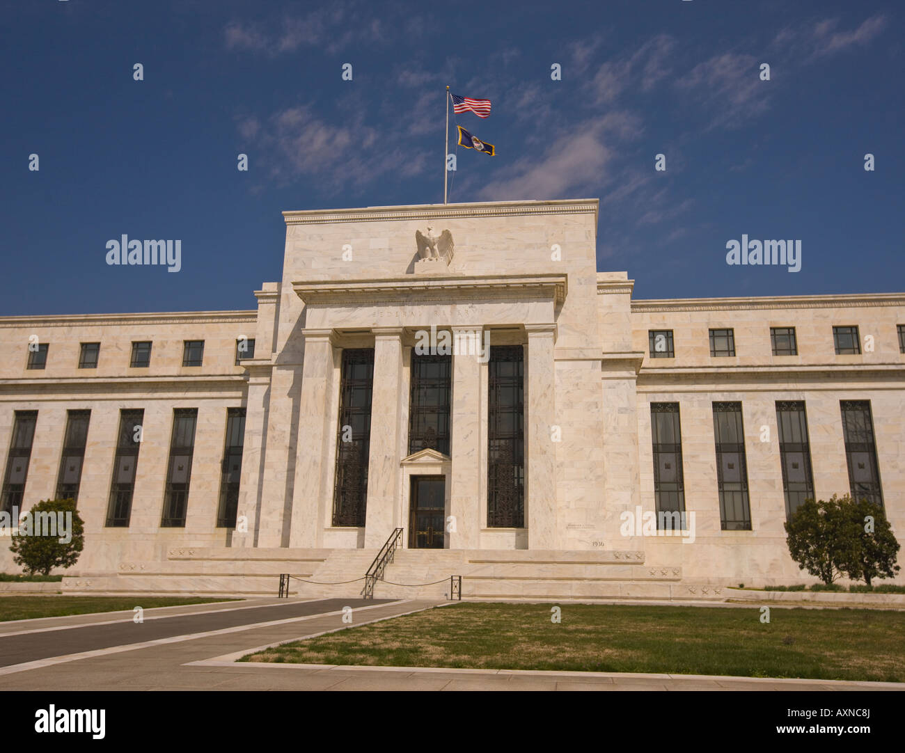 Washington Dc Usa United States Federal Reserve Bank Building On