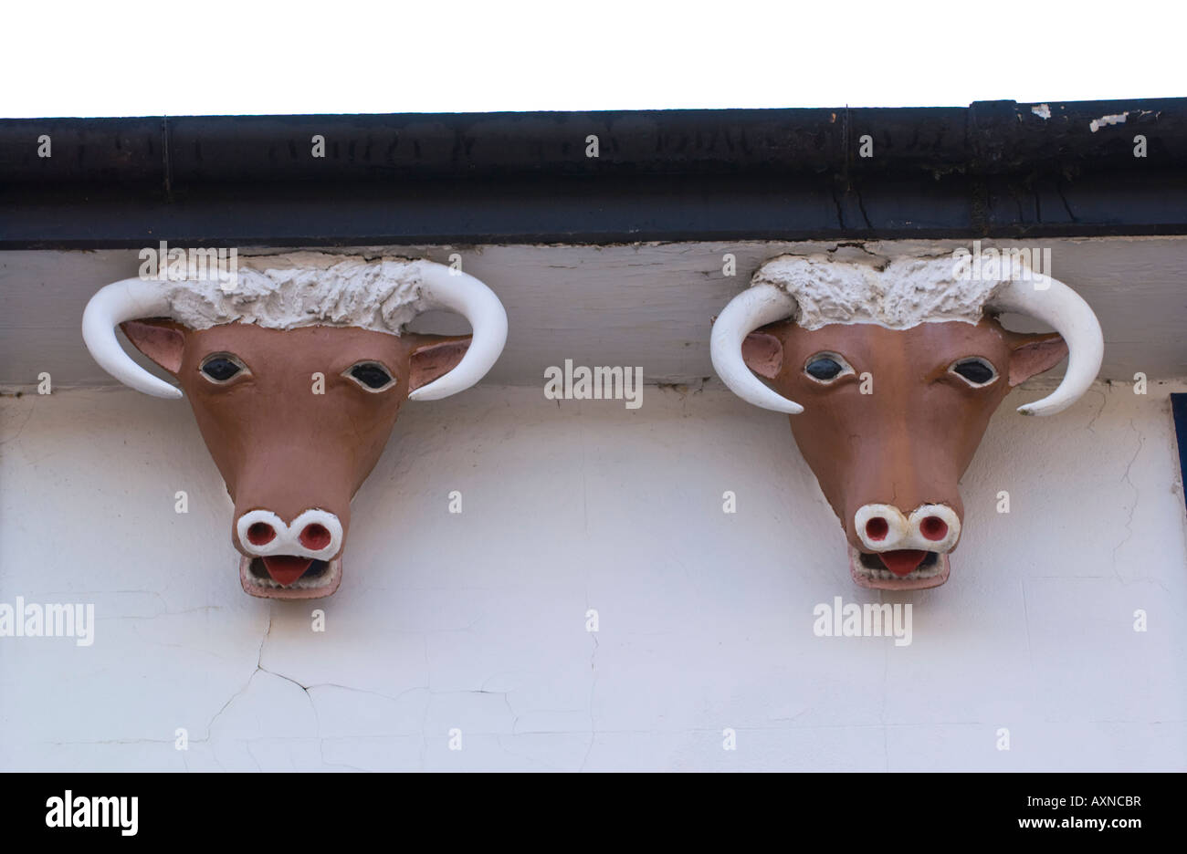 The Trading Post coffee shop built in 1600 and became The Cow Inn in 1780 Abergavenny Monmouthshire South Wales UK EU Stock Photo