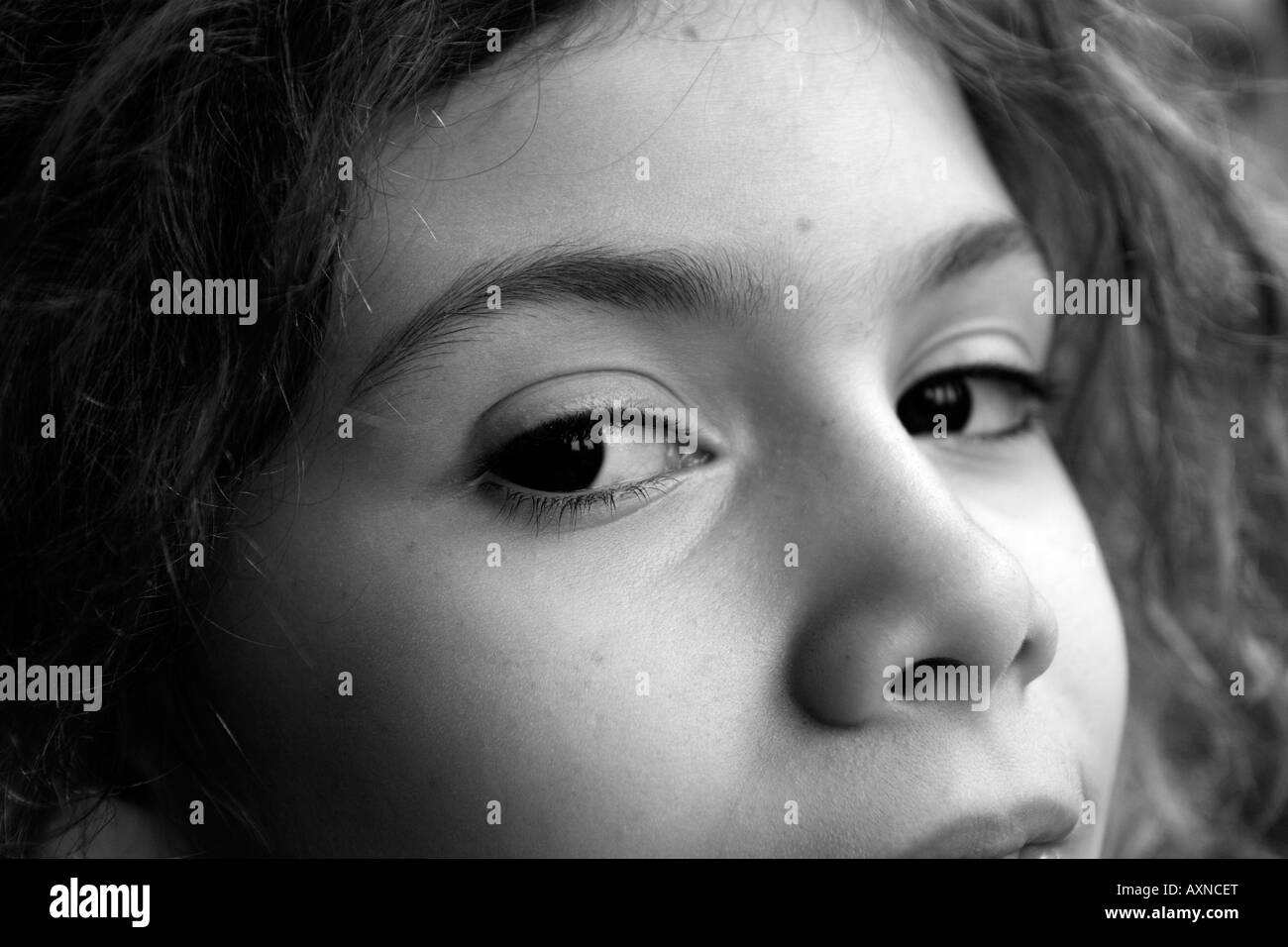Preteen girl Black and White Stock Photos & Images - Alamy