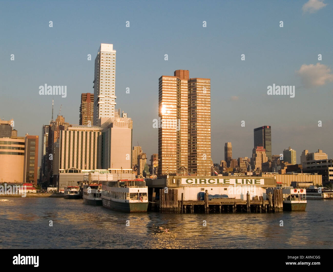 Circle Line Cruises at Pier 83 on West 42nd Street, New York City USA