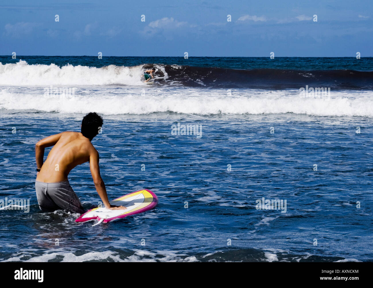 Surfing at Black Beach, Maui Stock Photo Alamy