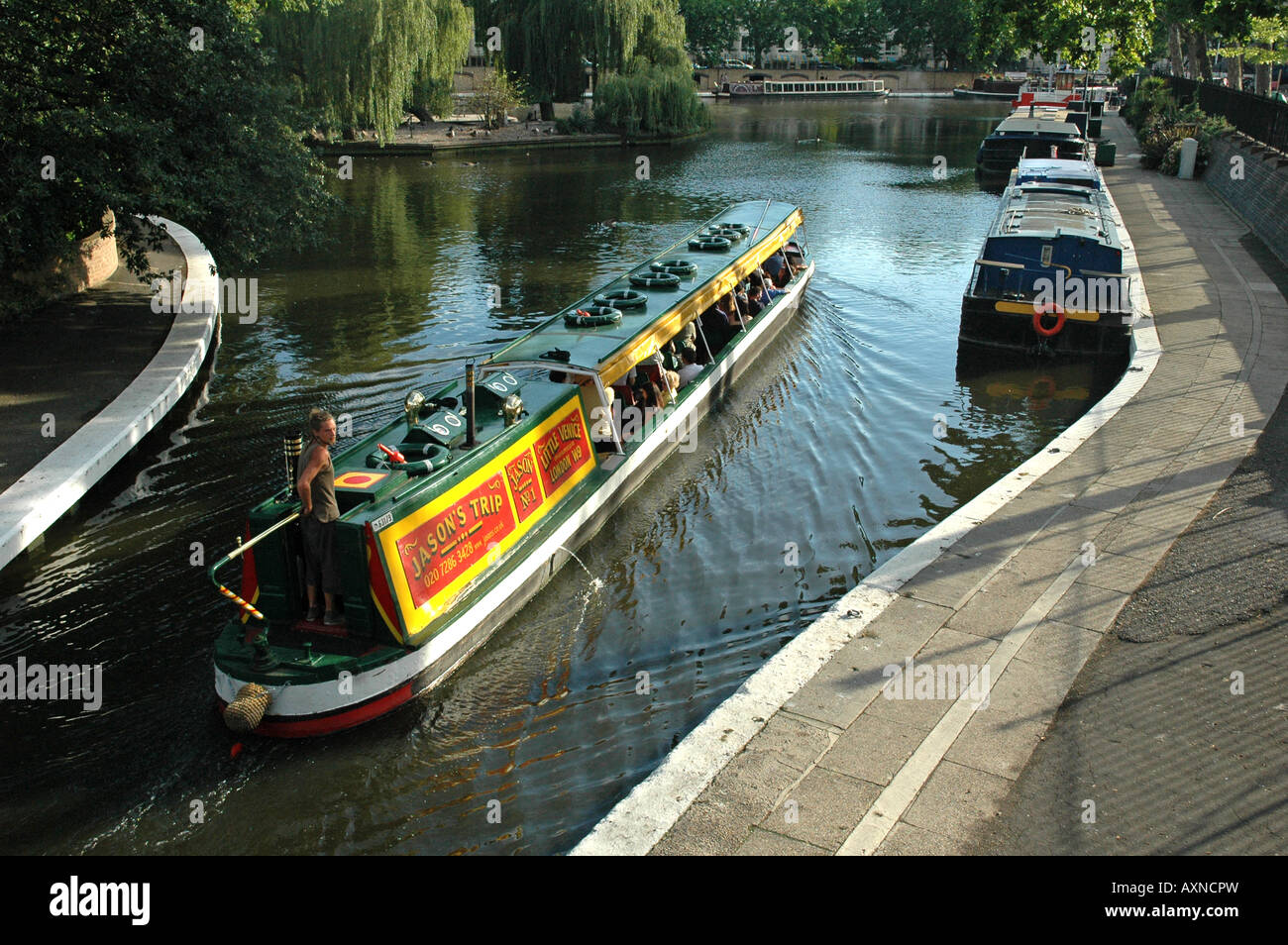 The Jason Trip - A  narrow boat at Paddington Basin London Uk Stock Photo