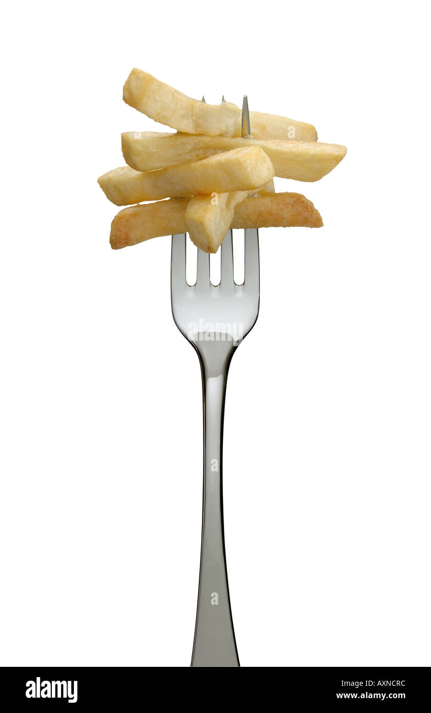 a fork full of french fries Stock Photo Alamy