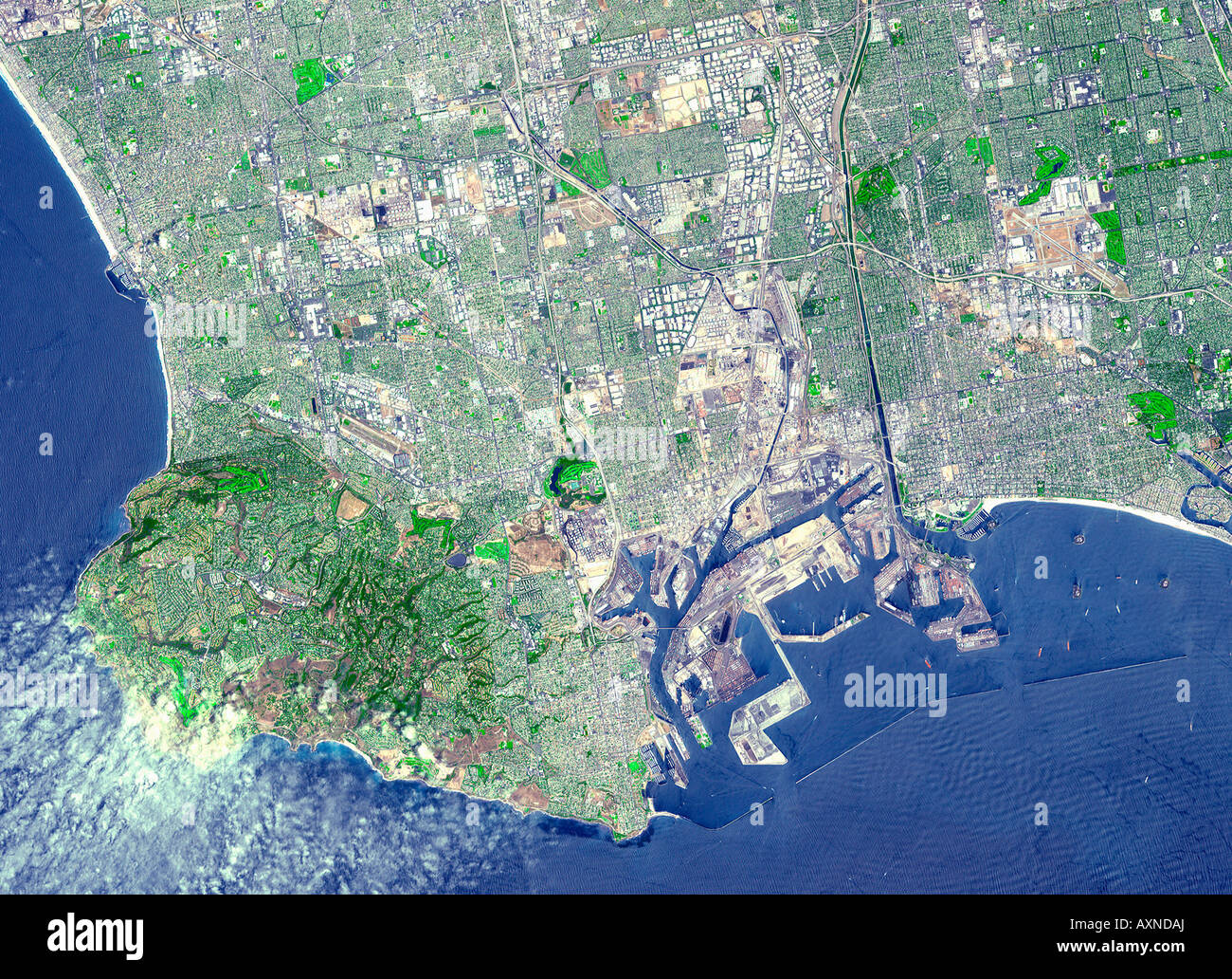 Satellite image city los angeles hi-res stock photography and images 