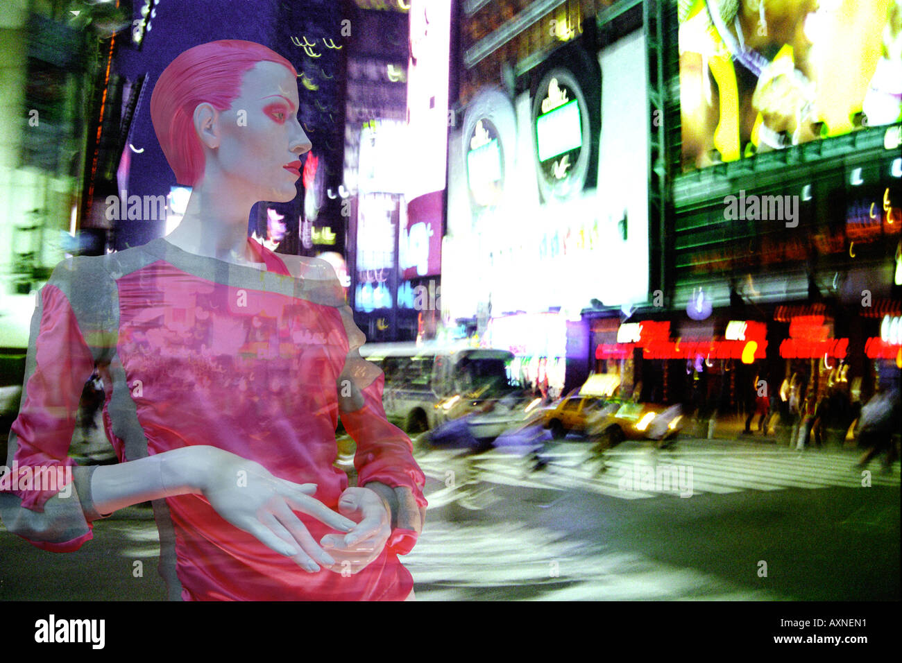 New York Abstract - Times Square Stock Photo - Alamy