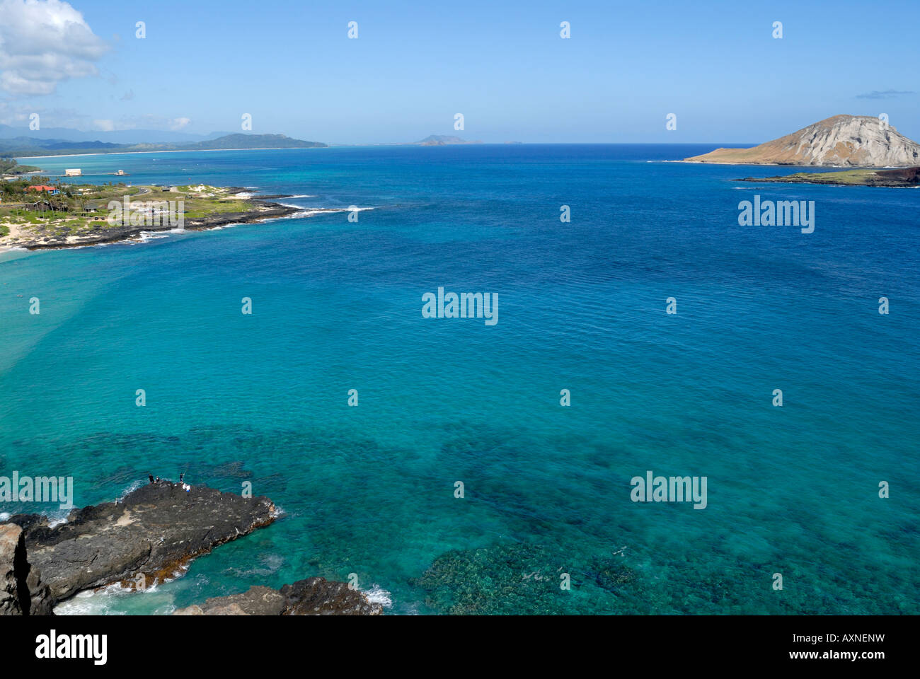 Hawaii oahu rabbit island view hi-res stock photography and images - Alamy