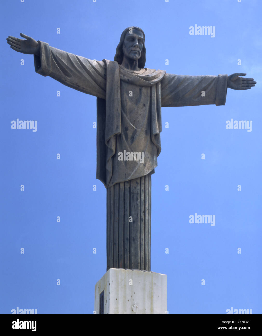 Dominican republic Puerto Plata Christ statue on Mount Isabel del