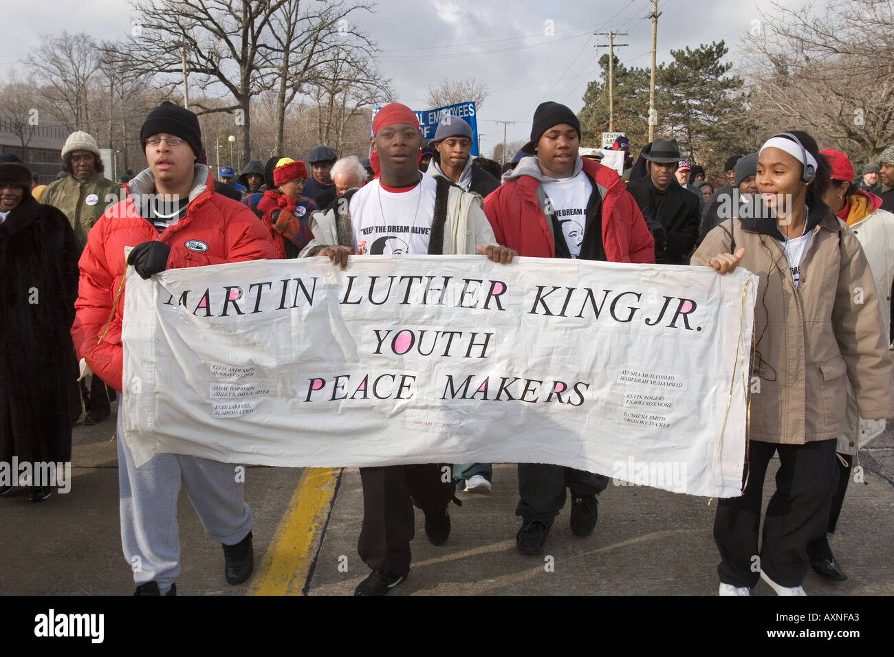 Martin Luther King Jr Day Rally Stock Photo