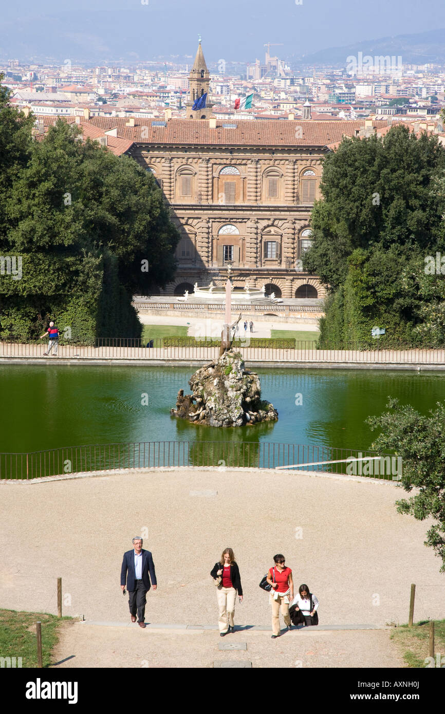 Pitti Palace and Boboli Gardens Florence Italy Stock Photo Alamy