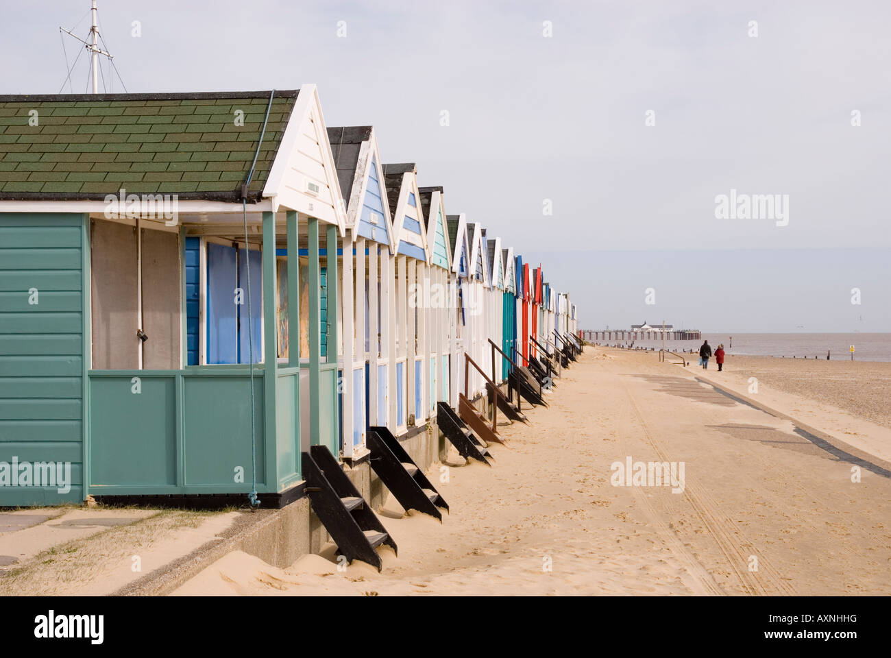Beach Huts At Southwold,Suffolk,uk Stock Photo Alamy