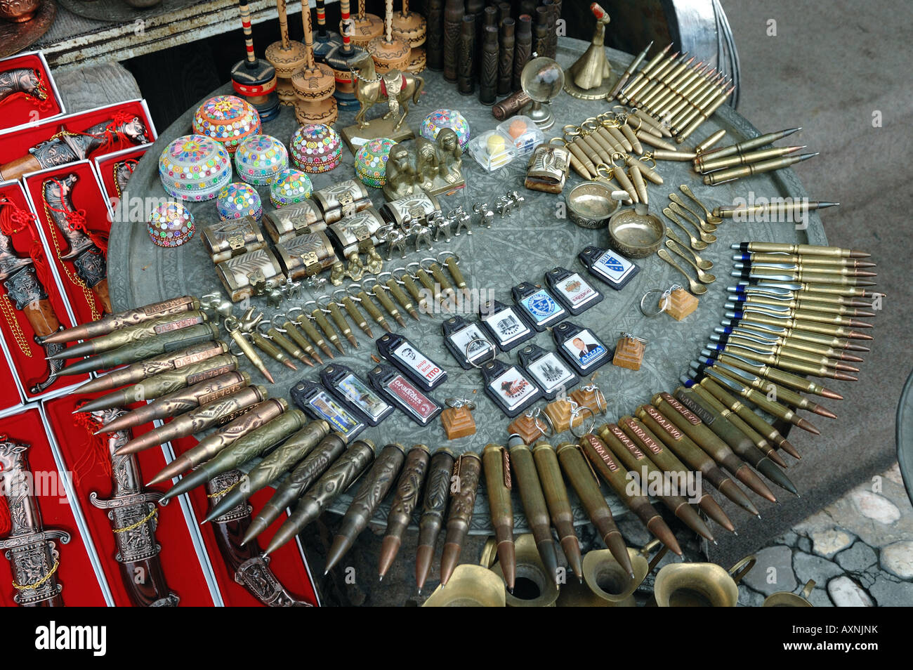 Souvenirs from Saarajevo Stock Photo - Alamy