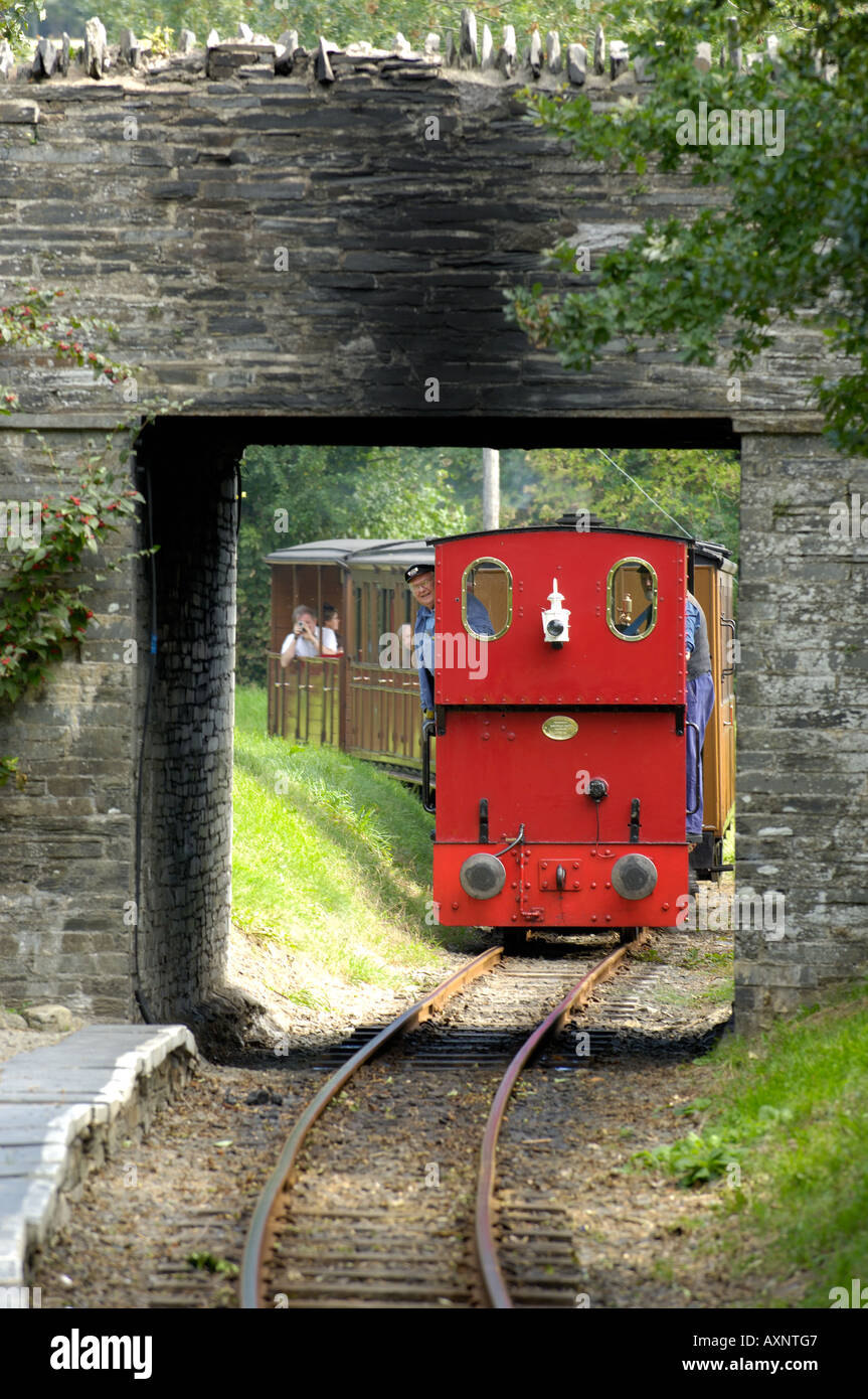 Steam Train approaching Rhydyronen Station Tal y llyn Railway North