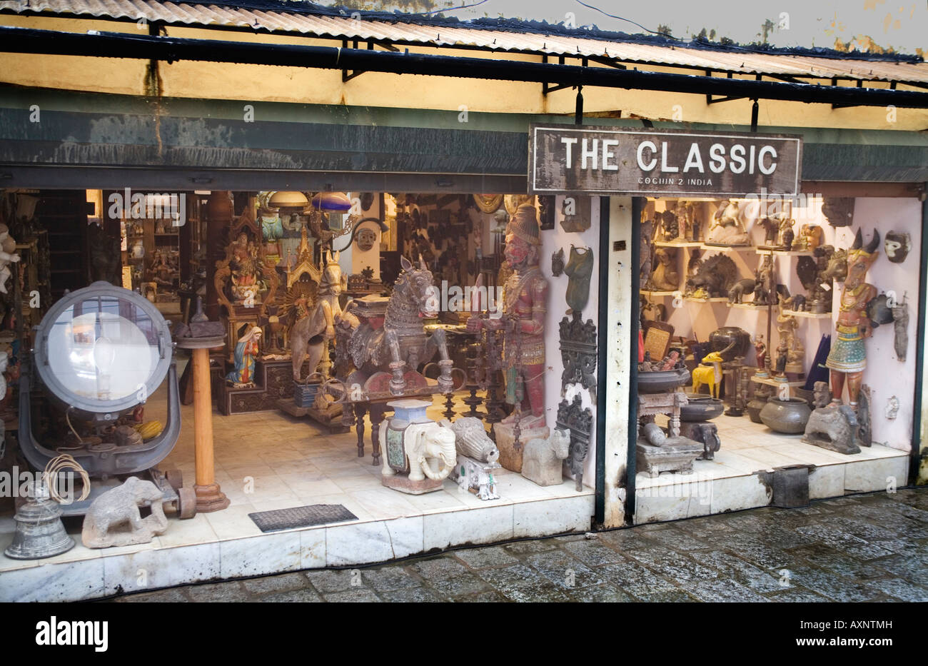 Shop selling Indian antiques and reproductions among a plethora of