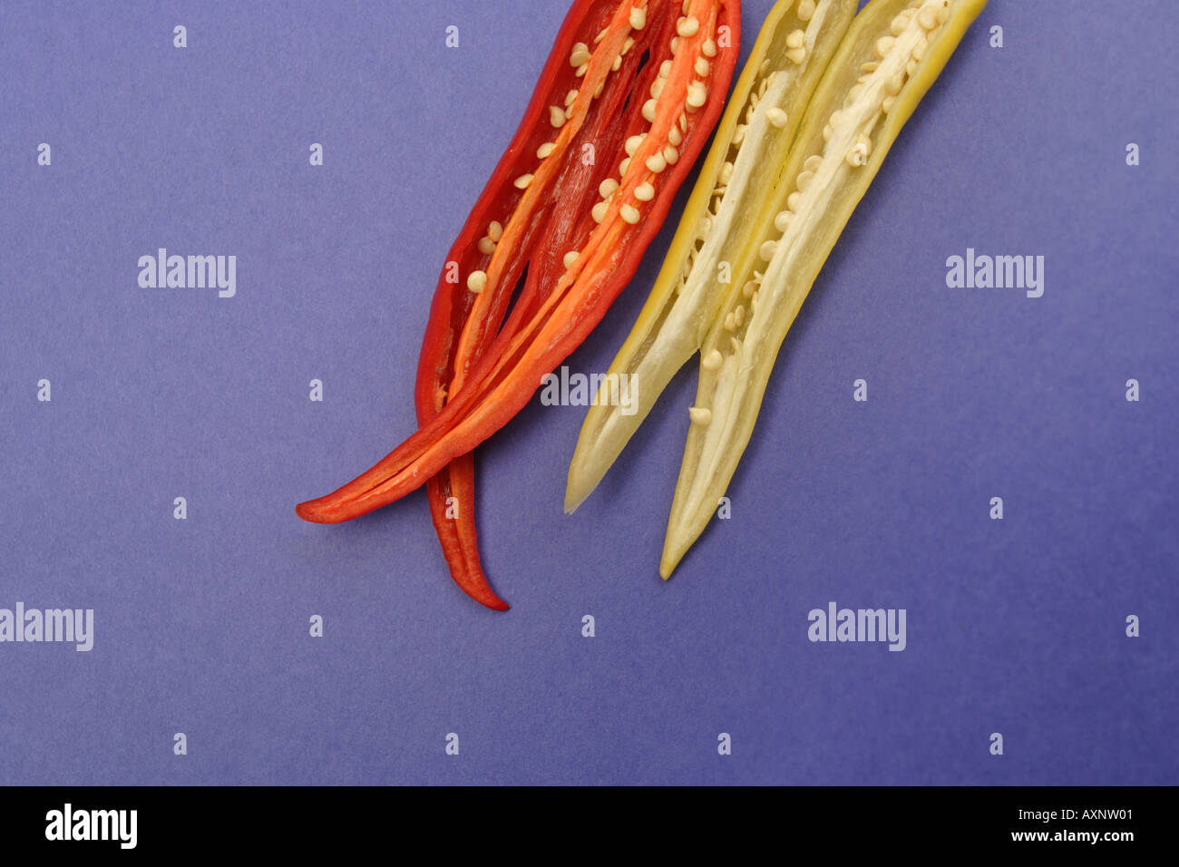 Hot peppers Stock Photo