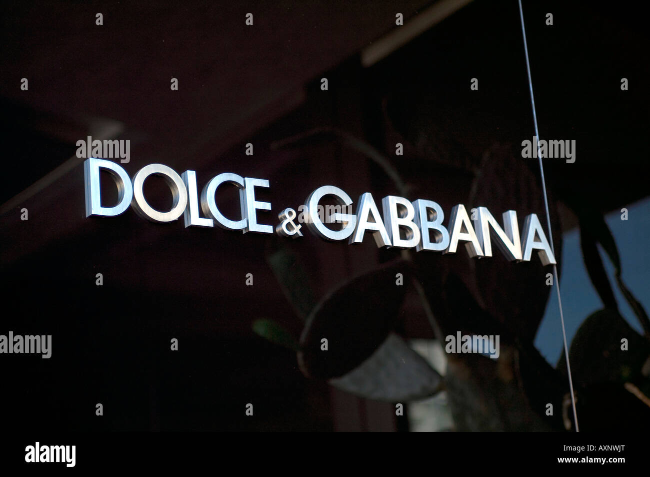 Dolce & Gabbana Sign logo Milan Italy Fashion Designer Moda Stock Photo -  Alamy