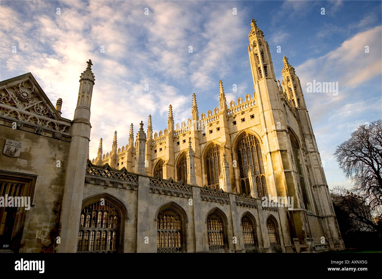 cambridge college architecture building university pillars door windows stone historic old listed buildings wall background text Stock Photo