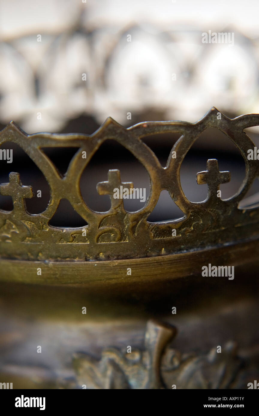 Detail of an oil lamp Stock Photo Alamy