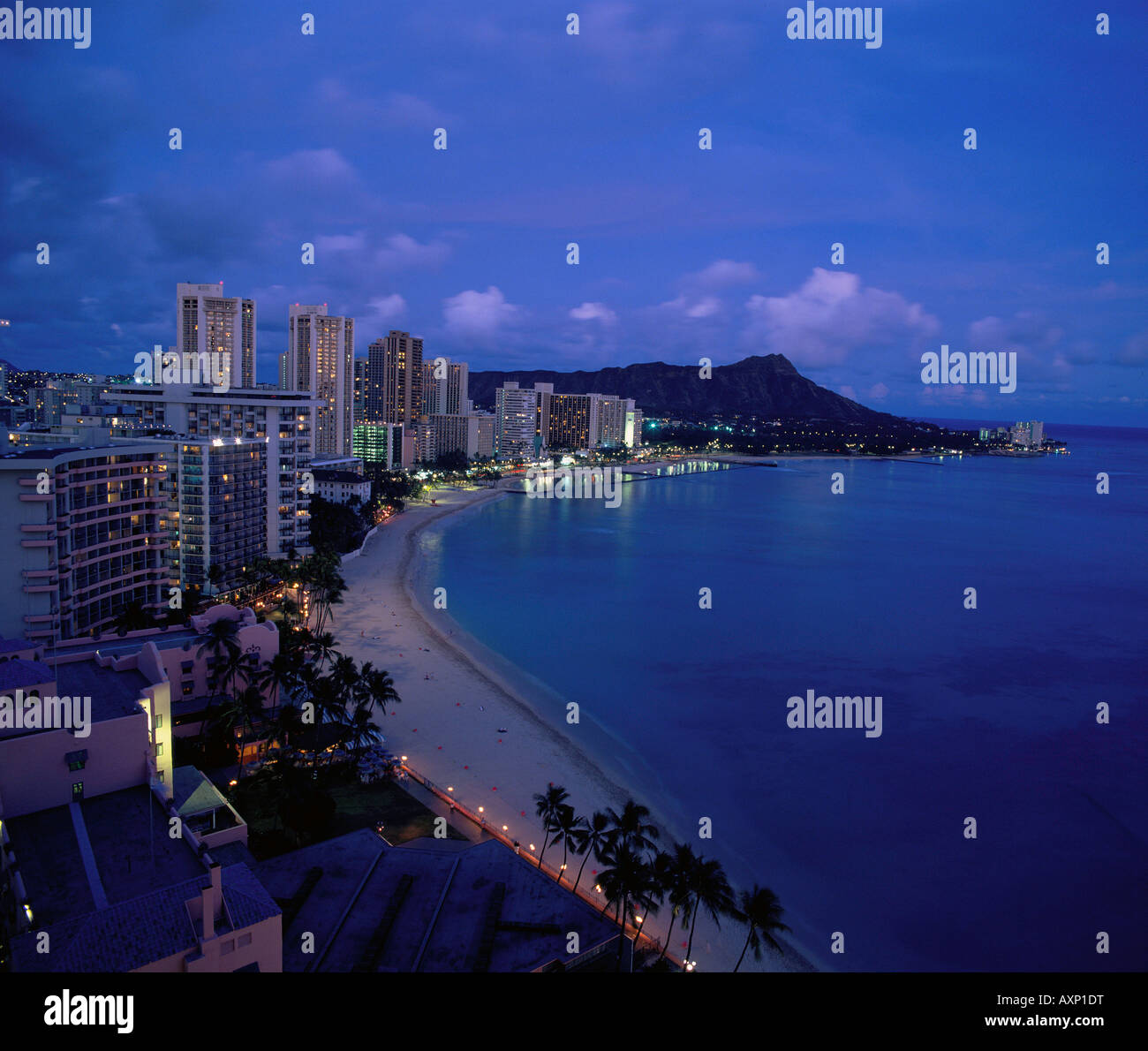 Waikiki Oahu Hawaii USA Stock Photo - Alamy