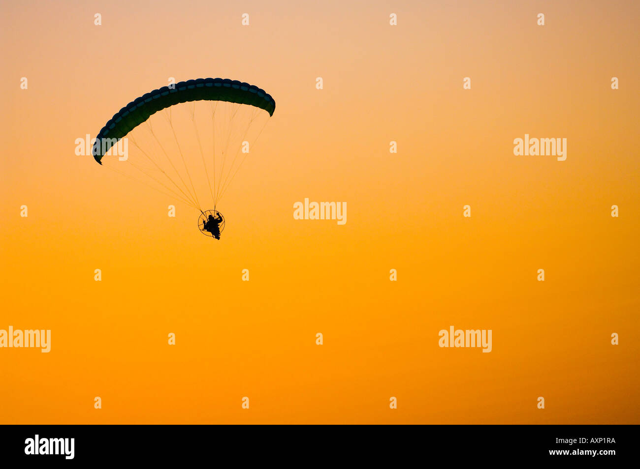 Powered parachute or paraglider Stock Photo Alamy