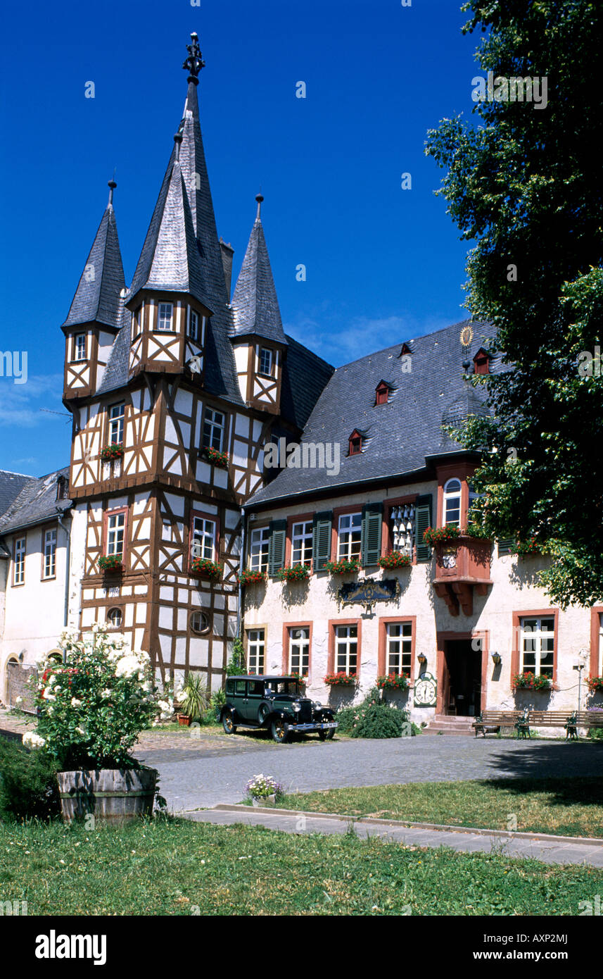 Halftimbered house, Wiesbaden, Rhine District, Hesse, Germany Stock Photo