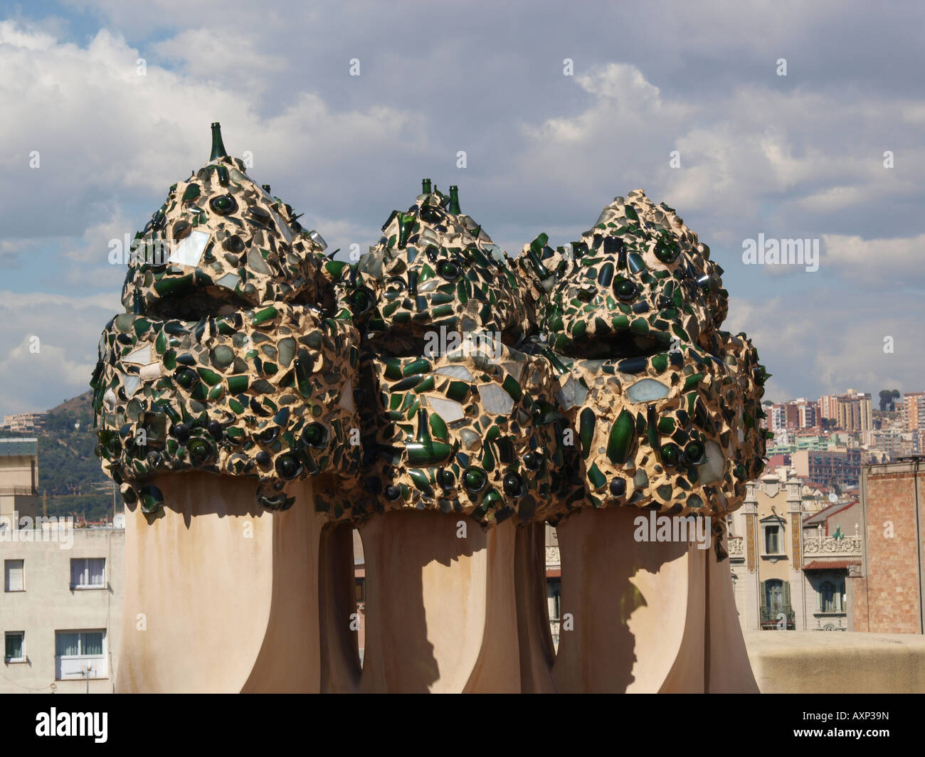 Casa Mila Barcelona La Pedrera Stock Photo